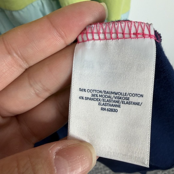 Lands' End Tiered Colorblock Sleeveless Maxi Sundress 1X Multicolor Stretch - Picture 5 of 8